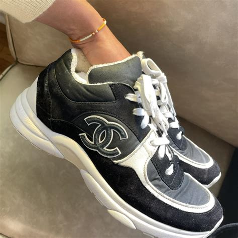 chanel trainers mens|chanel black trainers white sole.